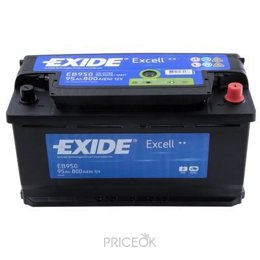 Аккумуляторную батарею Автомобильный аккумулятор Exide EB950